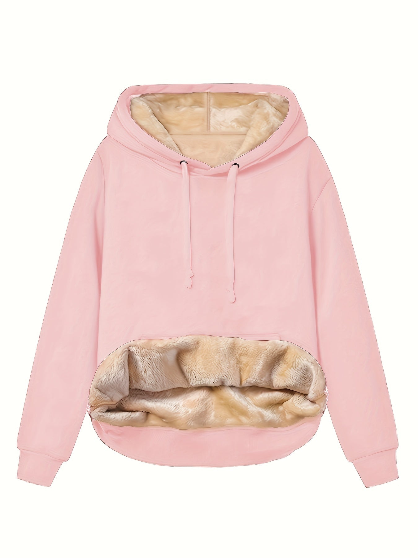 Dames Fleece Hoodie Capuchon Zacht en Warm Casual