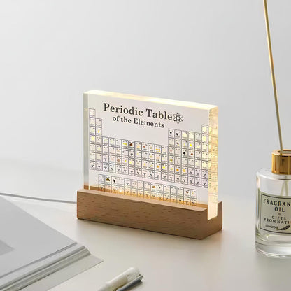 3D Periodieke Tabel met 83 Echte Elementen – Verlichte Display in Acryl voor Wetenschap & Educatie