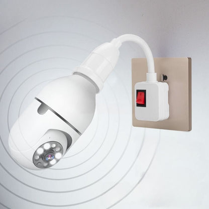 Slimme Beveiligingscamera Lamp met Zoom en Bewegingsdetectie | 4x Digitale Zoom | Nachtvisie | E27 Fitting | WiFi en App | Home Security