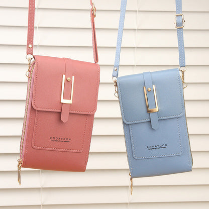 Dames Telefoontas Crossbody met Touchscreen Scherm en Bloemenvormig Ontwerp