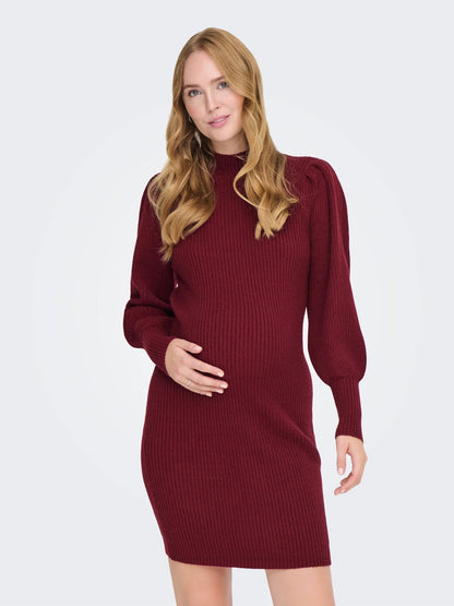 Zwangerschapsjurk Mini Damesjurk Hoge Hals Casual Stijl