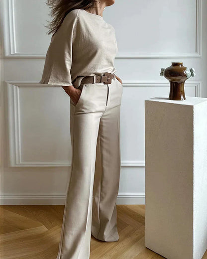 Dames Set Tweedelig Elegant Jurk en Broek - StudioMarella