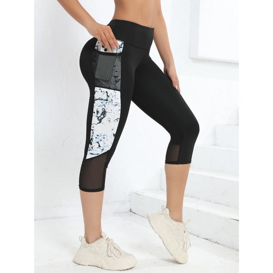 Dames Sportlegging Hoge Taille met Mesh Zak Comfortabel - StudioMarella