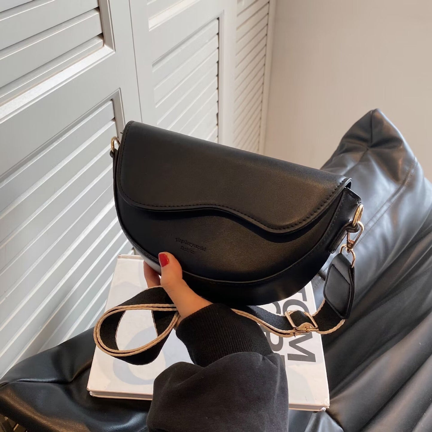 Kleine Vegan Crossbody Tas voor Dames van Imitatieleer