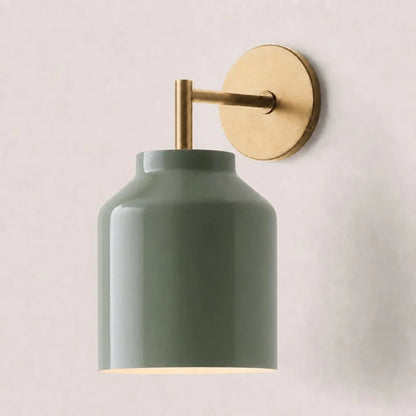 Wandlamp met Melkglazen Kap en Metalen Accenten Minimalistisch Design Sfeerlamp Hal Gang Slaapkamer