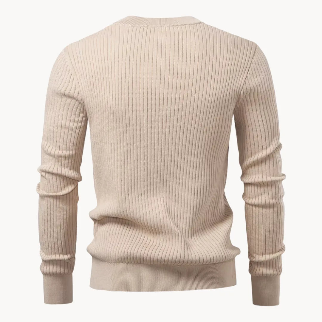Heren Trui Ronde Hals Knoopsluiting Casual Dagelijkse Trui