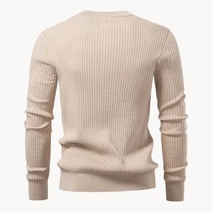 Heren Trui Ronde Hals Knoopsluiting Casual Dagelijkse Trui