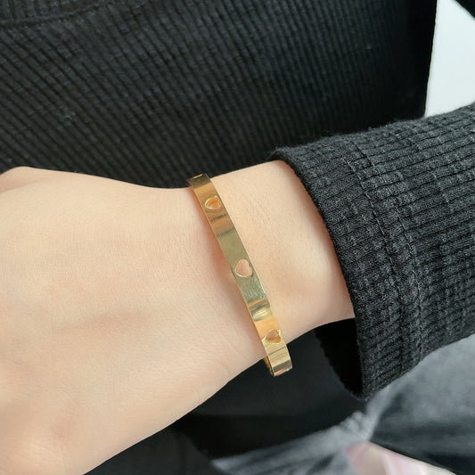 RVS Armband Dames met Hart Motief Roestvrij Staal - StudioMarella