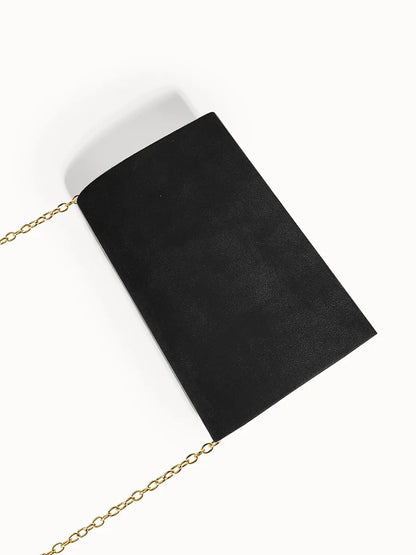 Fluwelen Avondclutch Suède Look Elegant