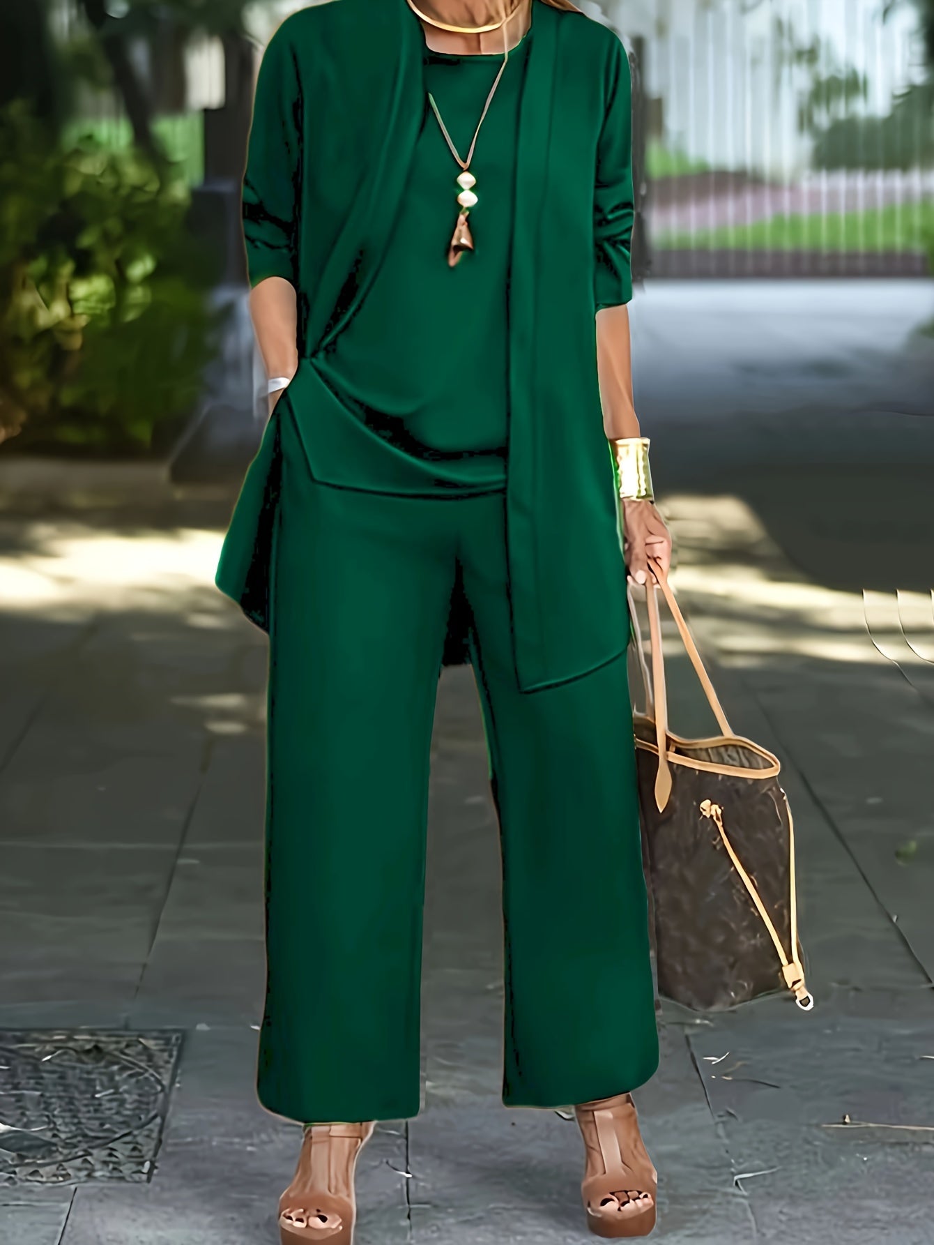 Dames Elegante 3-delige Set Stijlvol Comfortabel