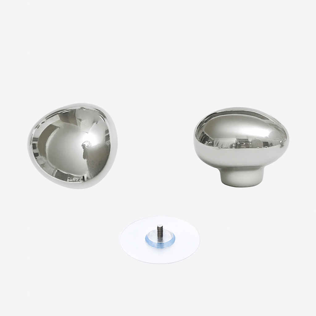 Wandhaak Druppel Chroom Keramiek Zilver Set 2 Stuks Hal Badkamer Modern