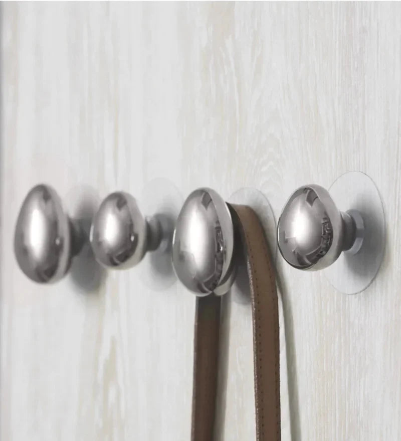 Wandhaak Druppel Chroom Keramiek Zilver Set 2 Stuks Hal Badkamer Modern
