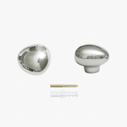 Wandhaak Druppel Chroom Keramiek Zilver Set 2 Stuks Hal Badkamer Modern