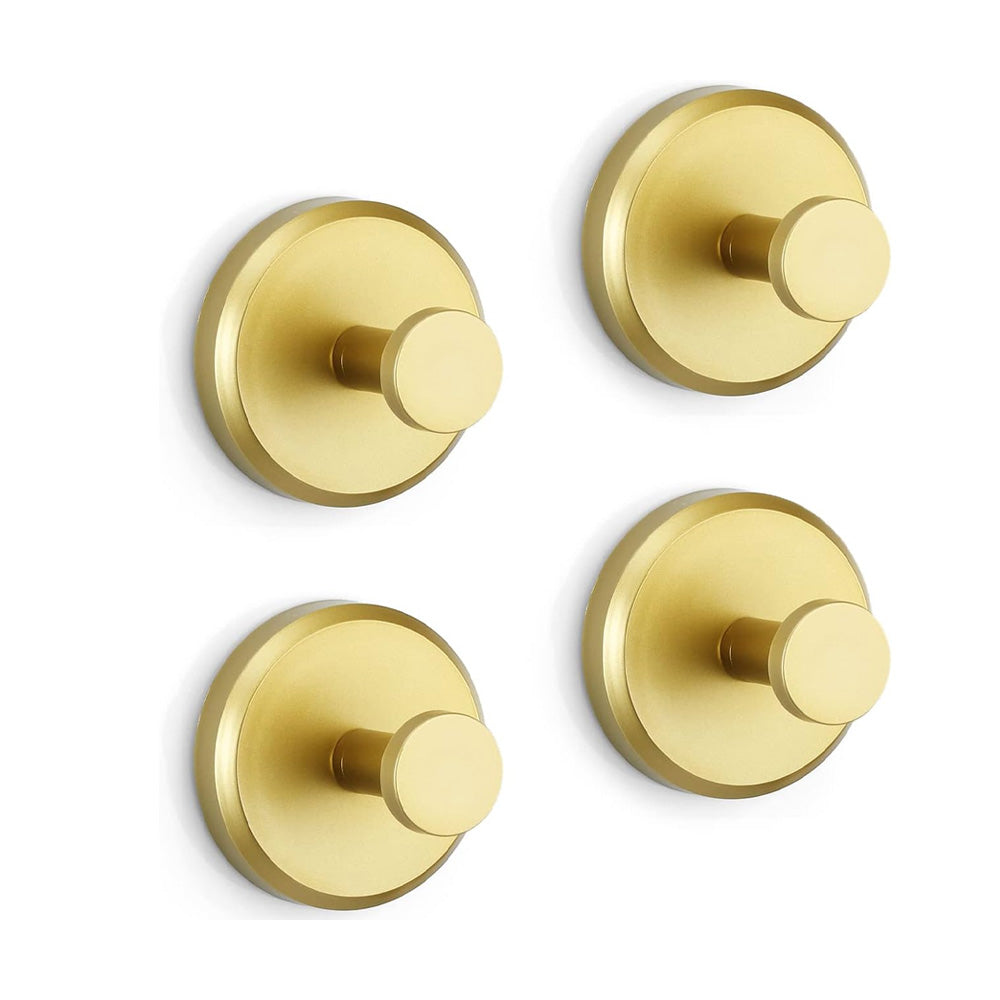 Handdoekhaak Zelfklevend Zonder Boren – Roestvrij Staal – Zwart, Zilver, Goud – 5,5×5,5×5,6 cm