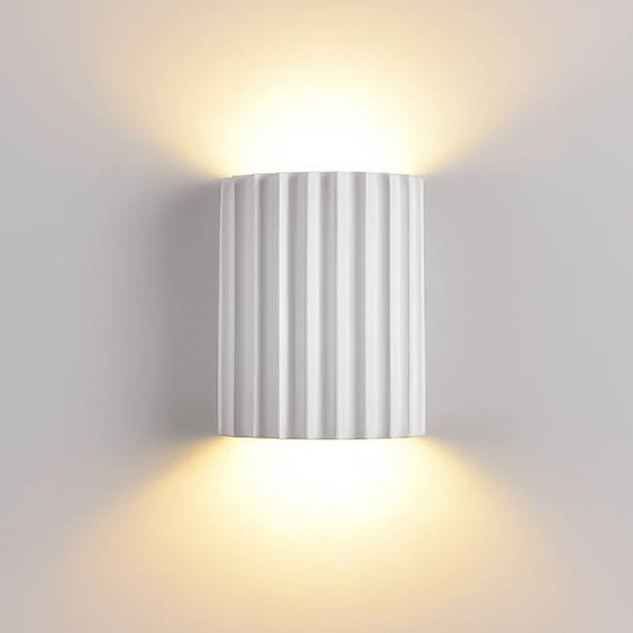 Wandlamp Resin Sculptuur Golvend Nordisch Wit Groen Grijs Slaapkamer Hal