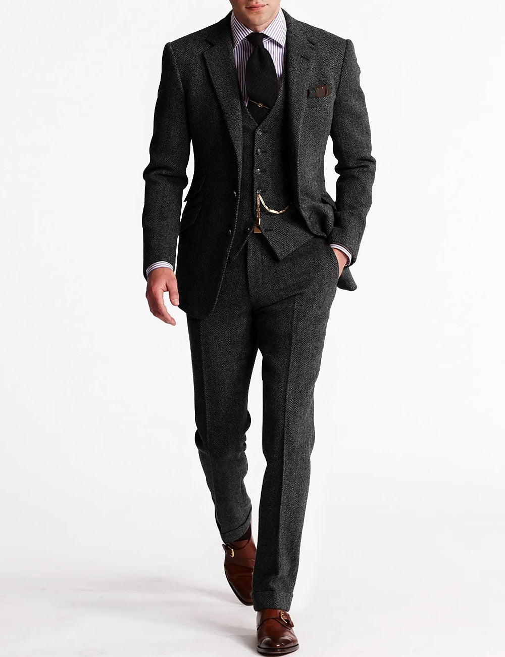 3 Delig Pak Heren | Vintage Look & Zelfverzekerde Snit