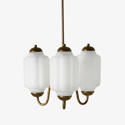 Vintage Melkglazen Hanglamp met Gegolfde Rand – Scandinavische Sfeerverlichting voor Keuken en Slaapkamer