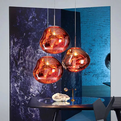 Hanglamp Lava Design Led Rond Goud Zilver Rood Rookgrijs Woonkamer Slaapkamer