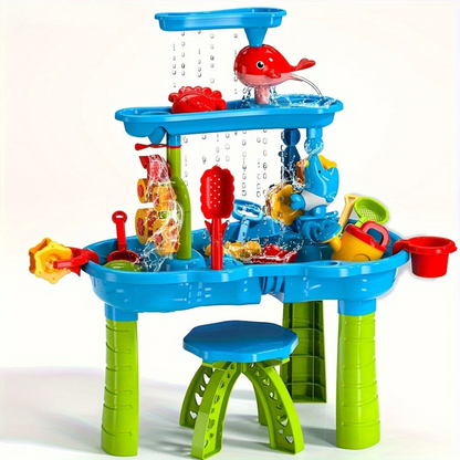 Zand- & Watertafel voor Kinderen Speelstation met 15 Accessoires Outdoor