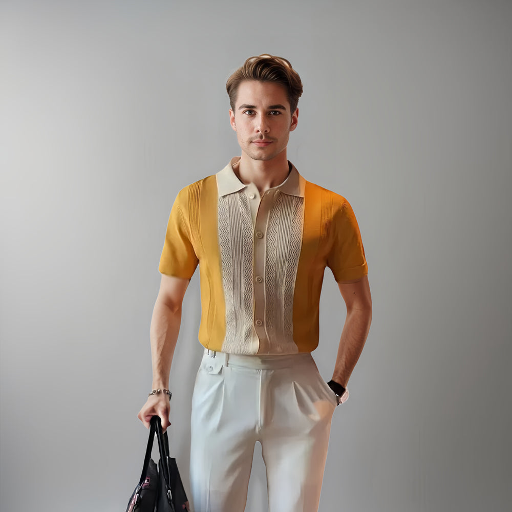 Heren Shirts Korte Mouw Casual Basic Modellen - StudioMarella