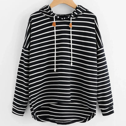 Warme Gestreepte Hoodie voor Heren en Dames