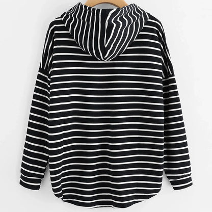 Warme Gestreepte Hoodie voor Heren en Dames