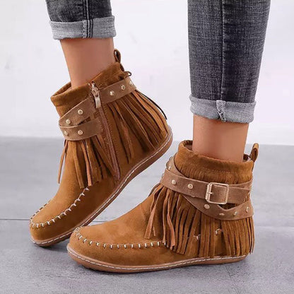 Laarzen met Franjes Warm en Stijlvol Vintage - StudioMarella