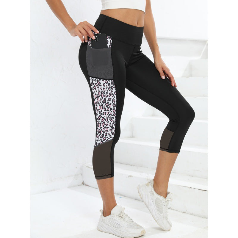 Yoga Legging Dames Hoge Taille Sportbroek Luipaard Print Comfortabel