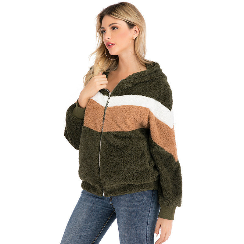 Dames Hoodie Teddy Vest Zacht en Comfortabel met Rits