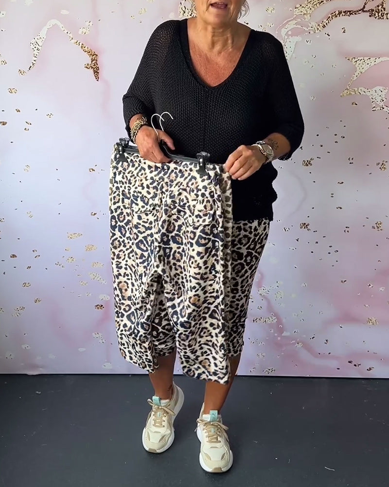 Leopard Print Broek voor Vrouw