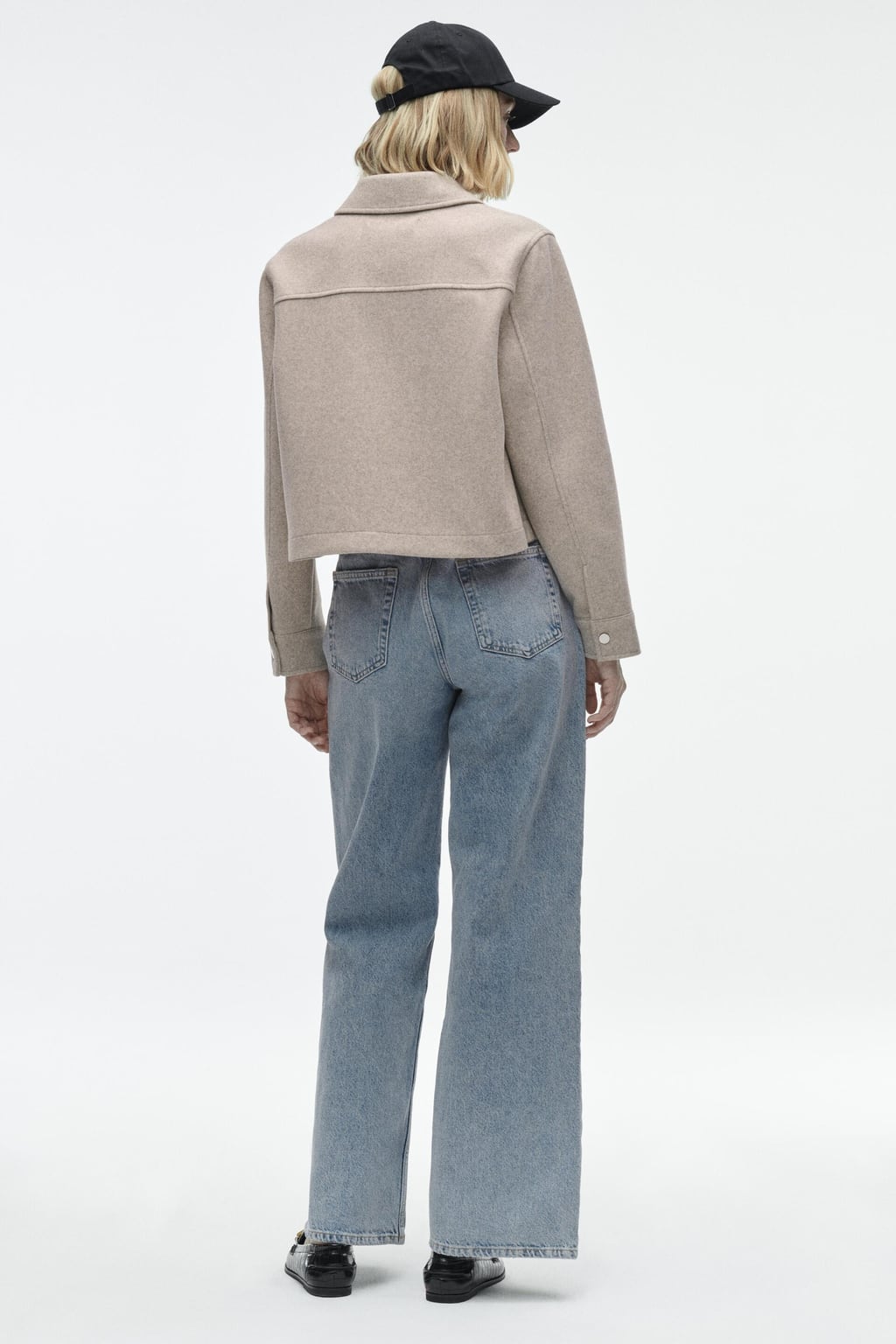 Korte Jas Modern Design Veelzijdig Minimalistisch