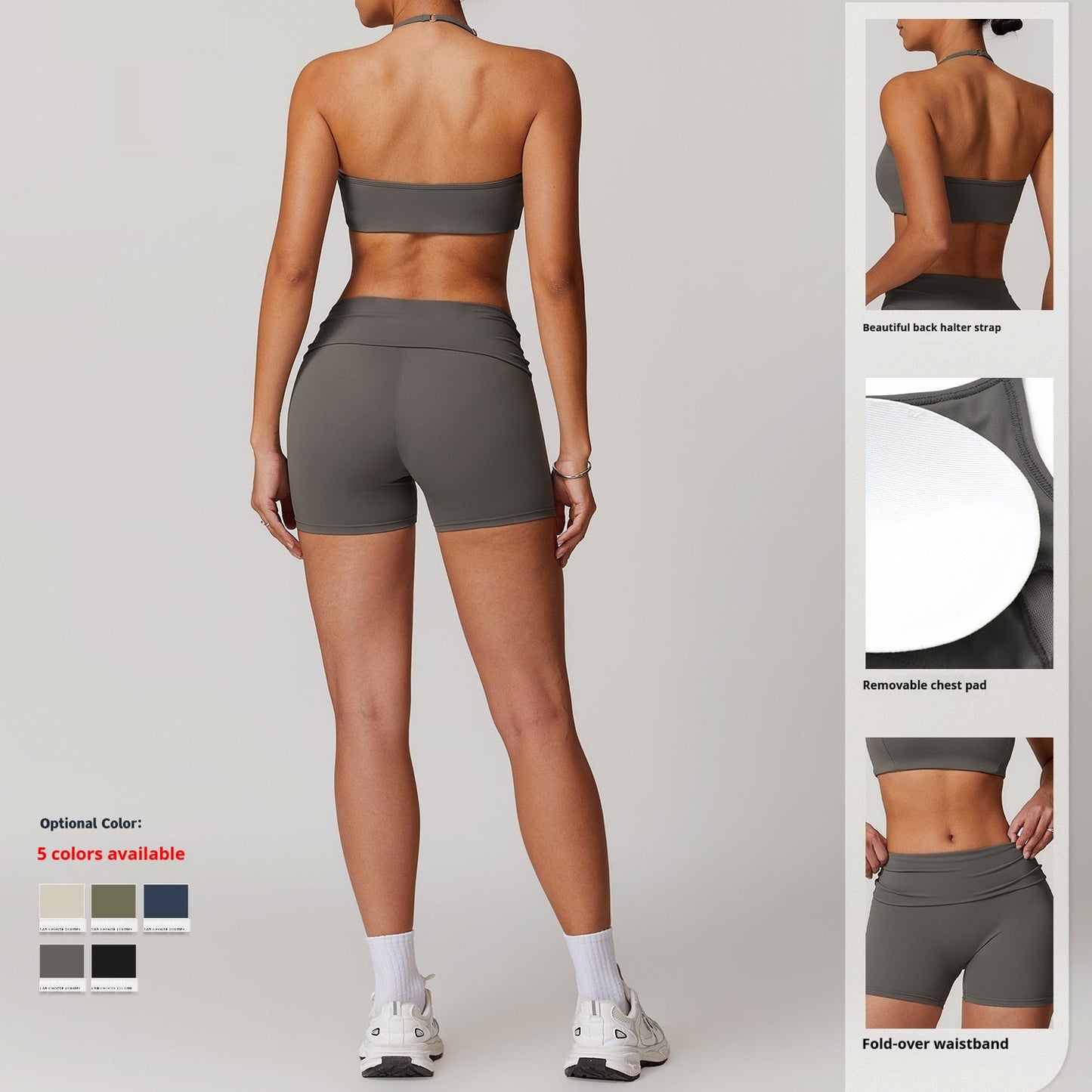 Yoga Outfit Dames Sneldrogend Naadloos Set met Broek en Top