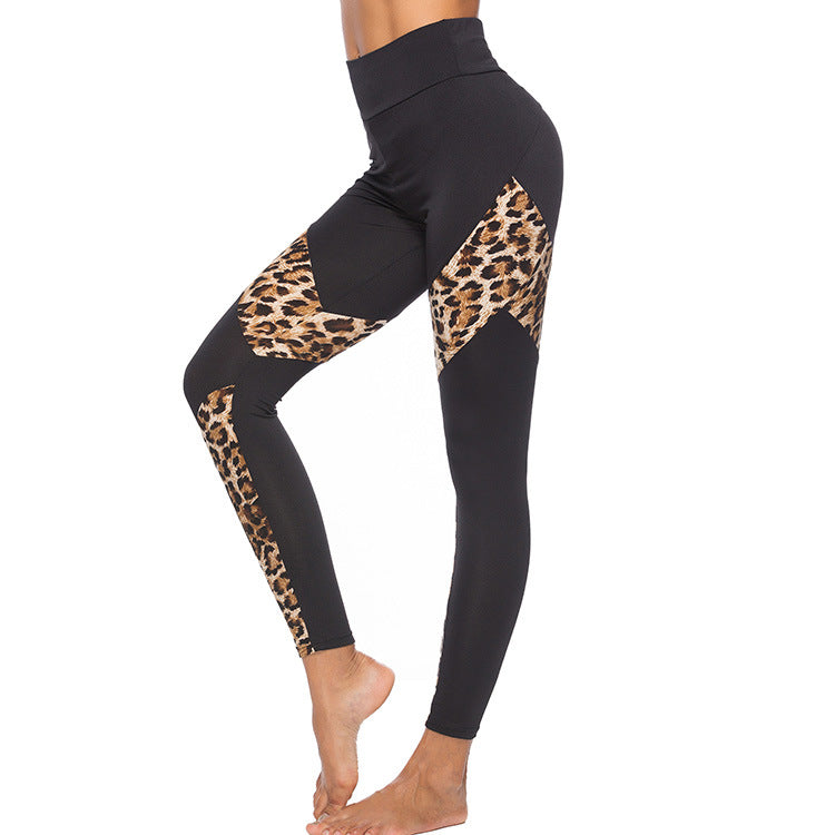 Dames Legging Hoge Taille Luipaard Print Sportief