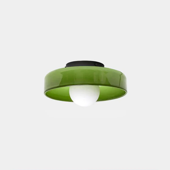 Mulon Plafondlamp en Wandlamp Glas G9 Amber Woonkamer Slaapkamer Design Verlichting Modern Rond