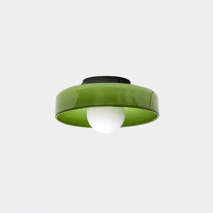 Mulon Plafondlamp en Wandlamp Glas G9 Amber Woonkamer Slaapkamer Design Verlichting Modern Rond