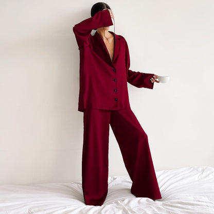 Dames Pyjama Set Satijn Zacht Luxe Slaapkleding