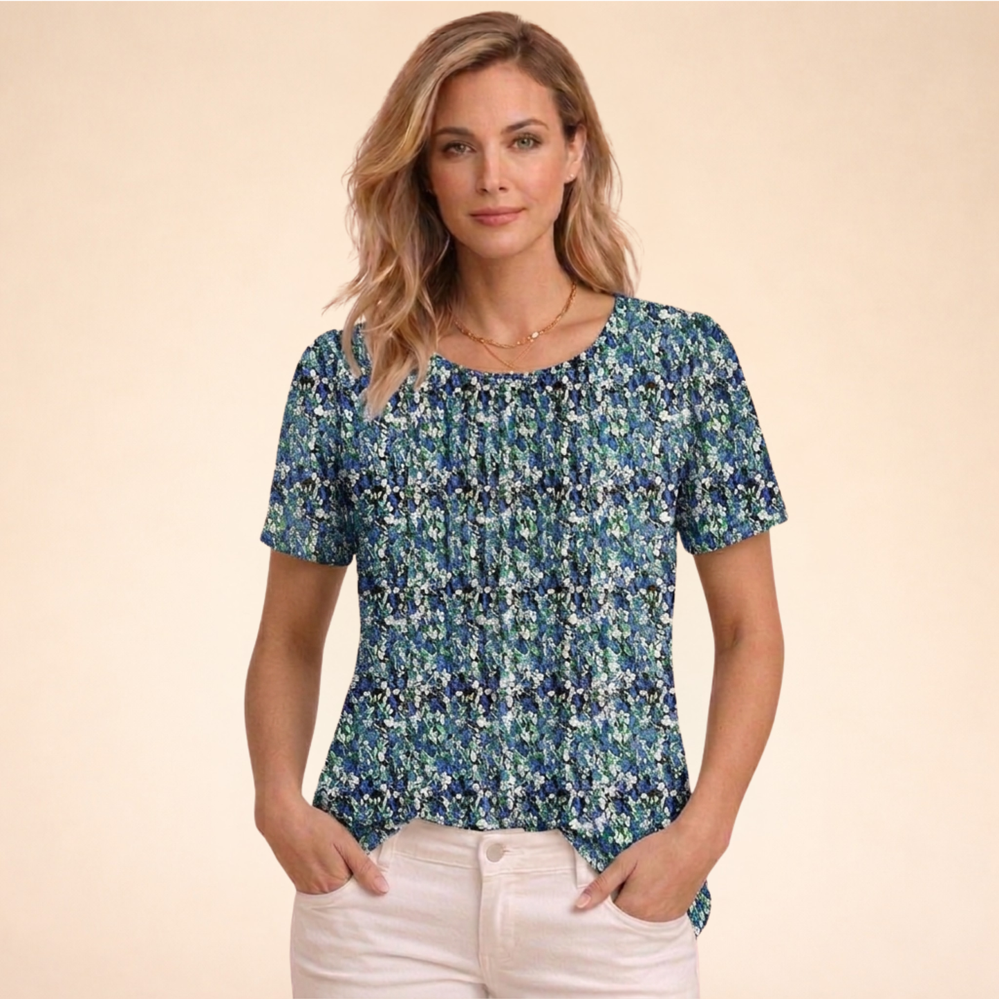 Luchtige Zomertop voor Vrouw Elegant en Comfortabel