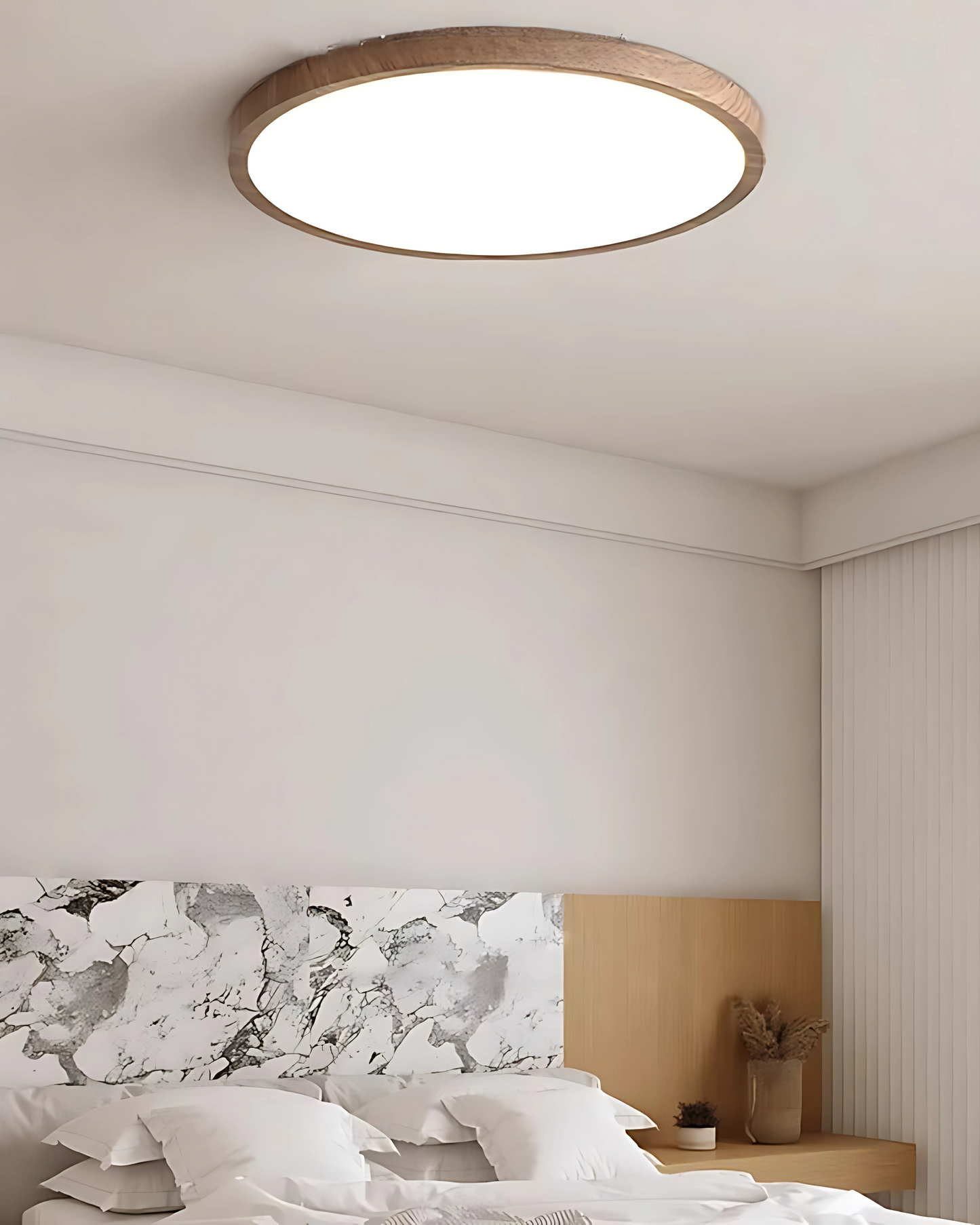 Ultraslanke Plafondlamp Hout 30cm 40cm Moderne Woonkamer Slaapkamer Verlichting