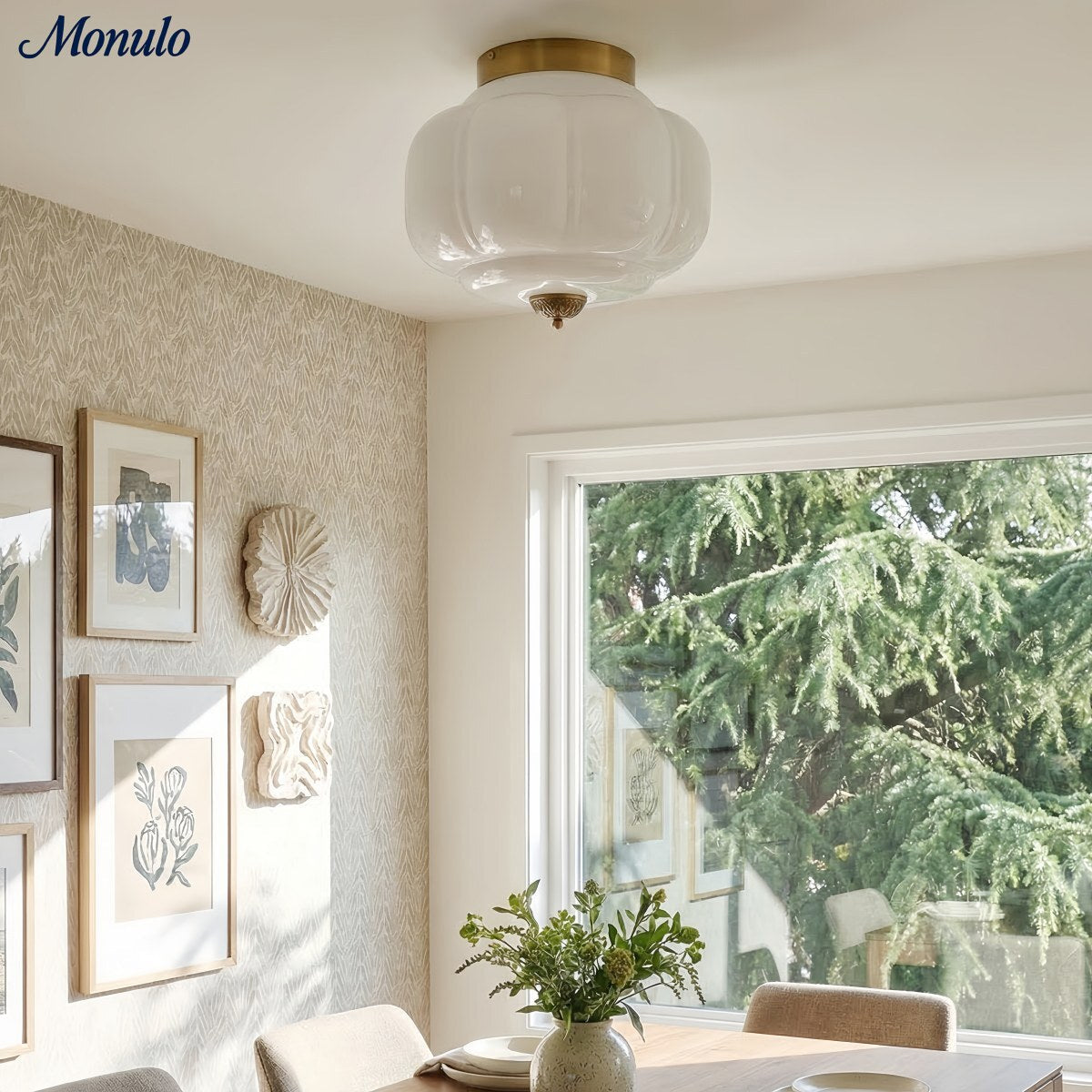 Plafondlamp Melkglas Glazen Kap Moderne Verlichting Scandinavische Stijl Woonkamer Eetkamer Slaapkamer Flush Mount