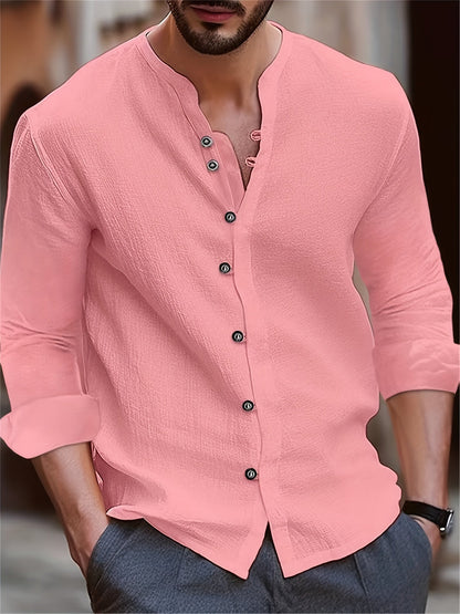 Linnen Heren Shirt Casual Zomer Comfortabel