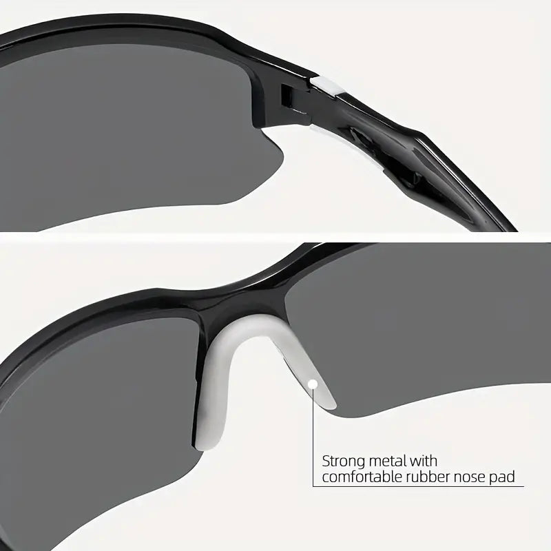 Sportieve Zonnebril met Gepolariseerde Glazen voor Fietsen en Hardlopen Zomer 2025 - UV-Bescherming Lichtgewicht Frame Unisex Outdoor Sport Eyewear
