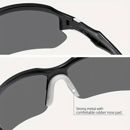 Sportieve Zonnebril met Gepolariseerde Glazen voor Fietsen en Hardlopen Zomer 2025 - UV-Bescherming Lichtgewicht Frame Unisex Outdoor Sport Eyewear