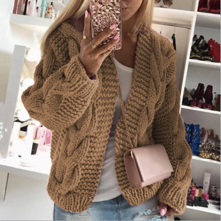 Dames Vest Gebreid Kabelpatroon Stijlvol Warm