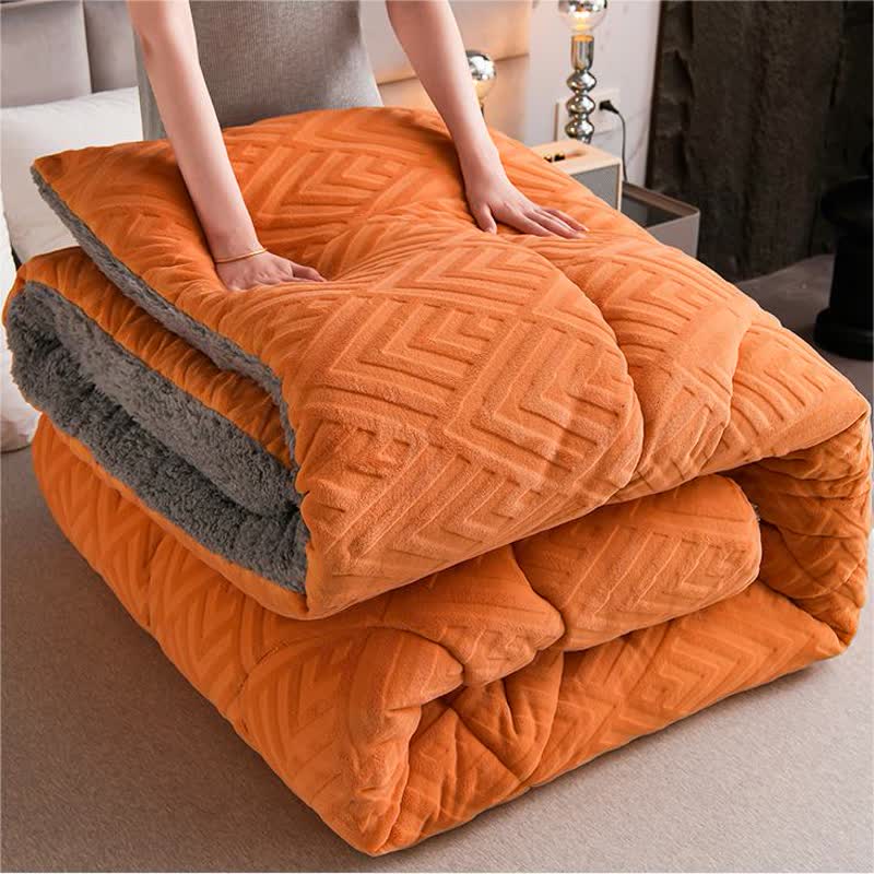 Dikke Sherpa Winterdeken met Quiltkern – Extra Warm, Zacht & Fluffy