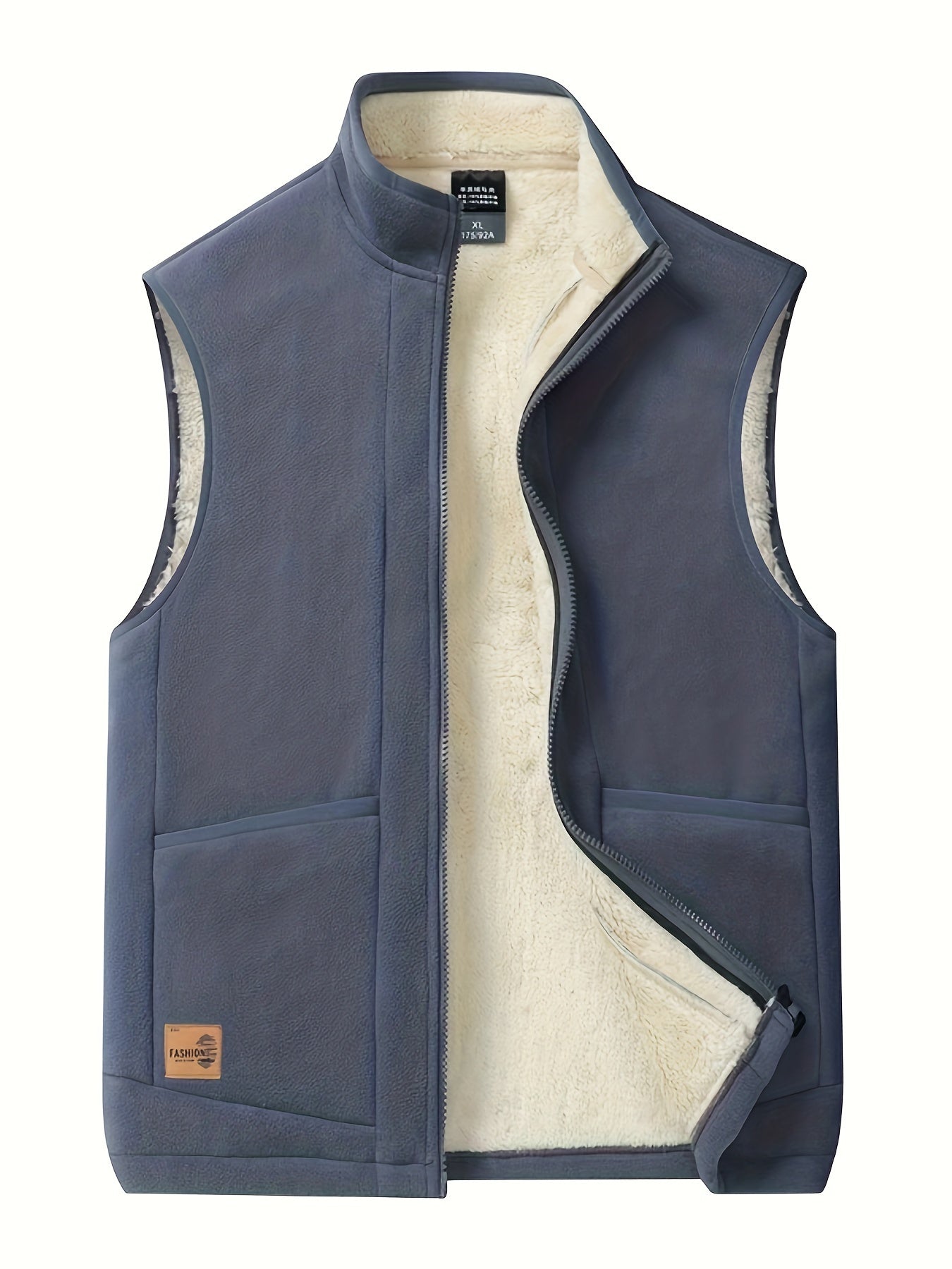 Donzen Gilet met Rits van Pile