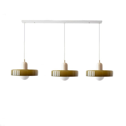 Luccon Triple Hanglamp Glas G9 Retro Kleuren Eettafel Woonkamer Design Verlichting Meerlamp