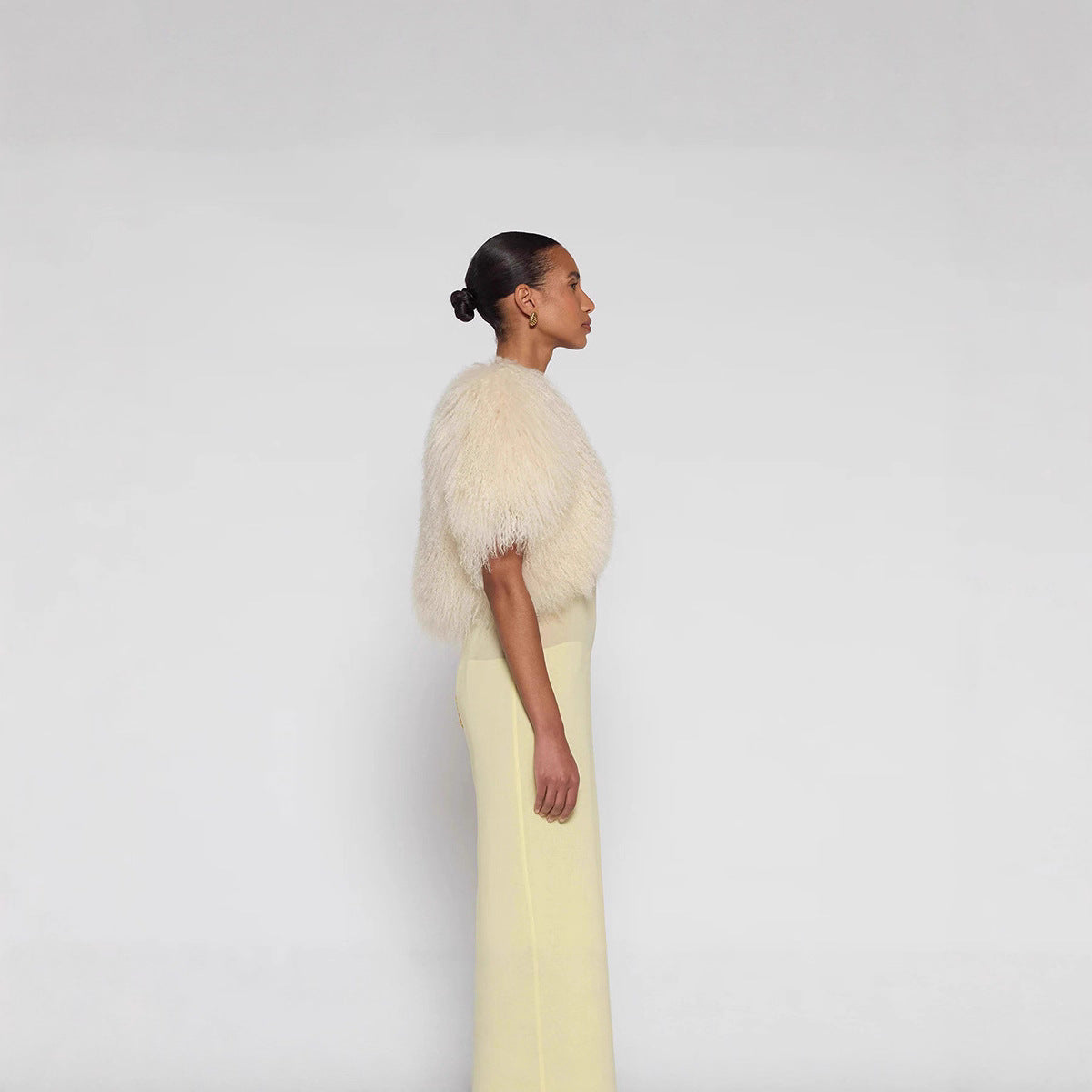 Dames Bolero Faux Fur Trendy Elegant Jasje