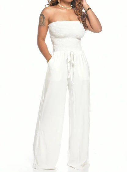 Vrouwelijke Jumpsuit Zonder Bandjes Zomerjurk Kort