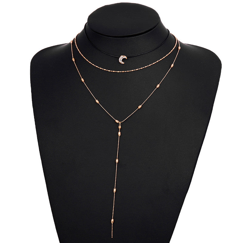 Gouden Choker Ketting voor Vrouw met Hangende Pendant