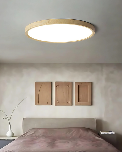 Ultraslanke Plafondlamp Hout 30cm 40cm Moderne Woonkamer Slaapkamer Verlichting